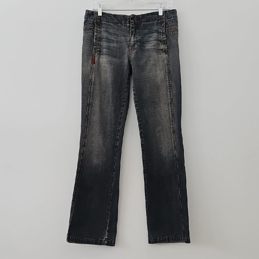 7 For All Mankind‎ Dirty Wash Straight Leg Jeans Size 29